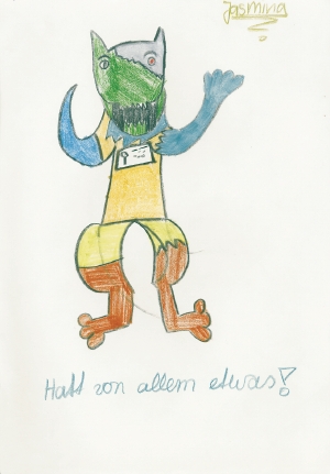 Hat von allem etwas, Monster. Jasmina, 13 Jahre
